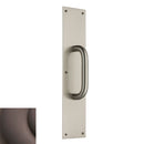 Baldwin 2355112 Pull Plate 3-1/2" x 15" with Contemporary Pull Venetian Bronze Finish - Venetian Bronze - Brass