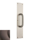 Baldwin 2357112 Pull Plate 4" x 16" with Contemporary Pull Venetian Bronze Finish - Venetian Bronze - Brass