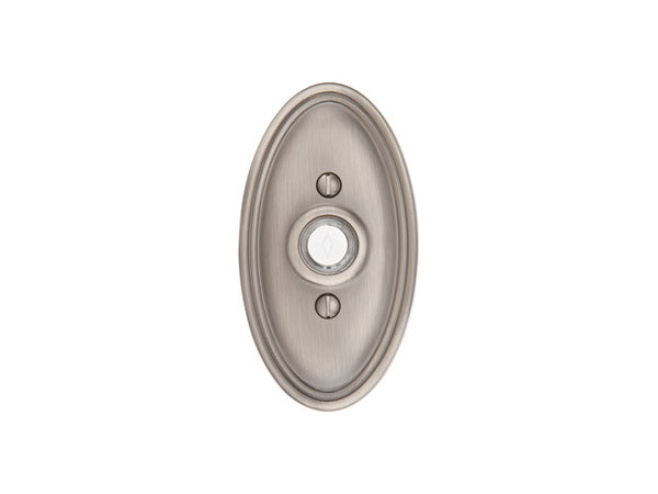 Emtek 2402 Doorbell Button with Oval Rosette