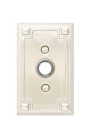 Emtek 2451 Doorbell Button with Arts & Crafts Rosette