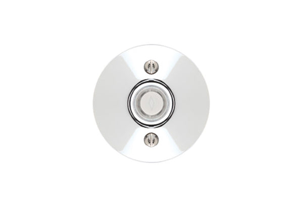 Emtek 2457 Doorbell Button with Modern Rosette