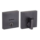 Kwikset 258SQT Downtown Square Contemporary Low Profile Single Cylinder SmartKey Deadbolt with 6AL Latch and RCS Strike KA3