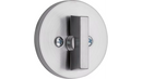 Kwikset 663RDT One Sided Turn Round Deadbolt with 2-3/8" Latch and SCS Strike with New Chassis