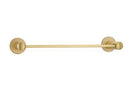 Emtek Modern Brass Towel Bar With Neos Rosette