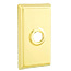 Emtek Transitional Brass Single Hook with Rectangular Rosette