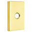 Emtek Transitional Brass Single Hook with Modern Rectangular Rosette