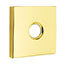 Emtek Transitional Brass Single Hook with Square Rosette