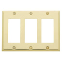 Baldwin 4740030 Triple Rocker Beveled Switch Plate