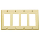 Baldwin 4742 Quadruple Rocker Beveled Switch Plate