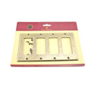 Baldwin 4742 Quadruple Rocker Beveled Switch Plate