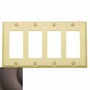 Baldwin 4742 Quadruple Rocker Beveled Switch Plate