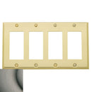Baldwin 4742 Quadruple Rocker Beveled Switch Plate