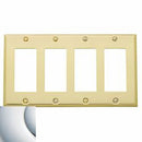 Baldwin 4742 Quadruple Rocker Beveled Switch Plate