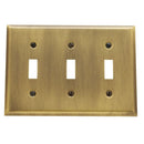 Baldwin 4770 Triple Toggle Beveled Switch Plate