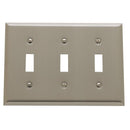 Baldwin 4770 Triple Toggle Beveled Switch Plate