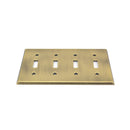 Baldwin 4772 Quadruple Toggle Beveled Switch Plate