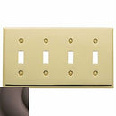 Baldwin 4772 Quadruple Toggle Beveled Switch Plate