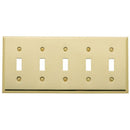 Baldwin 4775 5 Toggle Beveled Switch Plate