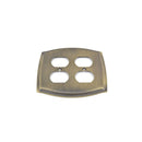 Baldwin 4781 Double Outlet Colonial Switch Plate
