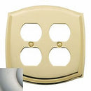 Baldwin 4781 Double Outlet Colonial Switch Plate