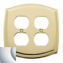 Baldwin 4781 Double Outlet Colonial Switch Plate