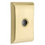 Emtek Modern Brass Double Hook with Brass Neos Rosette