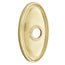 Emtek Transitional Brass Towel Bar With Oval Rosette