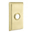 Emtek Transitional Brass Single Hook with Rectangular Rosette