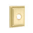 Emtek Transitional Brass Towel Bar With Wilshire Rosette