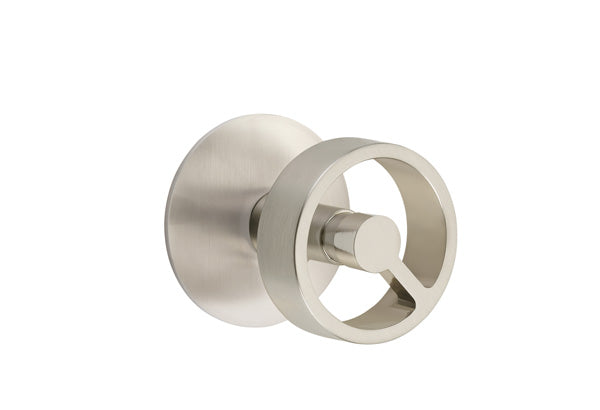 Emtek Concealed Screws Spoke Knob, Modern Rosette