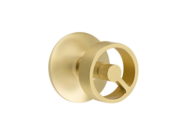 Emtek Concealed Screws Spoke Knob, Modern Rosette