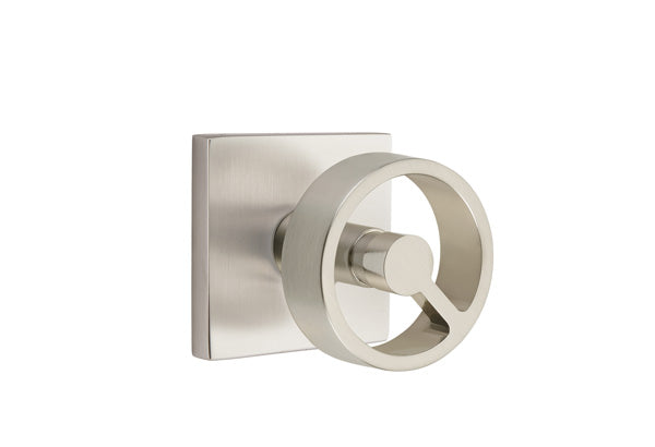 Emtek  Spoke Knob Concealed Fastener with  Square Rosette