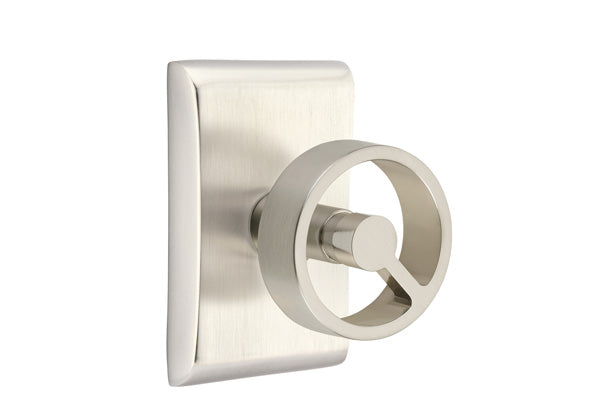 Emtek Concealed Screws Spoke Knob, Neos Rosette