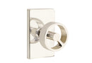 Emtek  Spoke Knob with Modern Rectangular Rosette