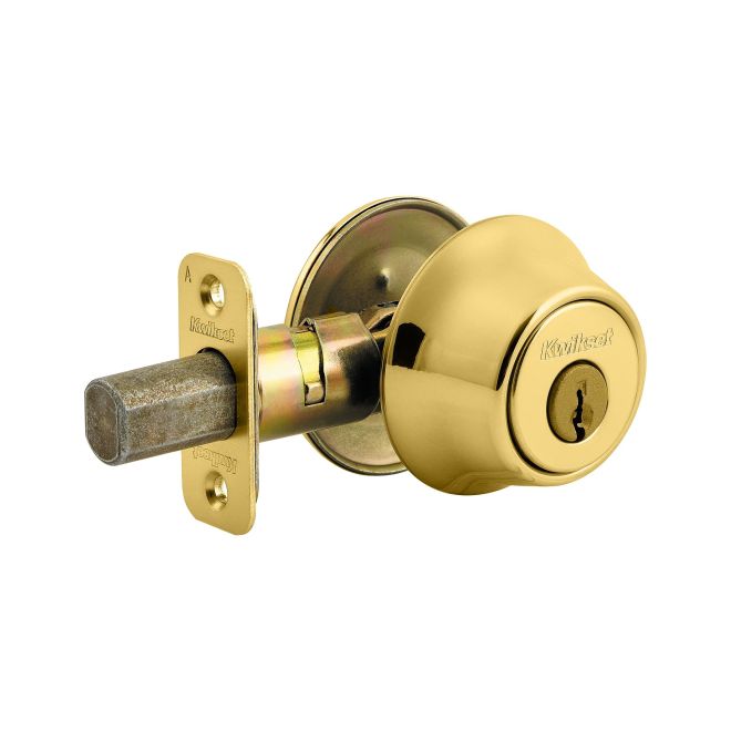 Kwikset 660 Single Cylinder Deadbolt with RCAL Latch and RCS Strike with New Chassis