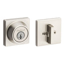 Kwikset 660SQT Single Cylinder Square Deadbolt SmartKey with RCAL Latch and RCS Strike