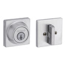 Kwikset 660SQT Single Cylinder Square Deadbolt SmartKey with RCAL Latch and RCS Strike