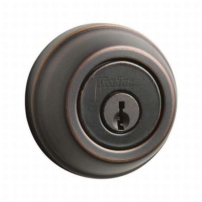 Kwikset 780 Single Cylinder Deadbolt with RCAL Latch and RCS Strike