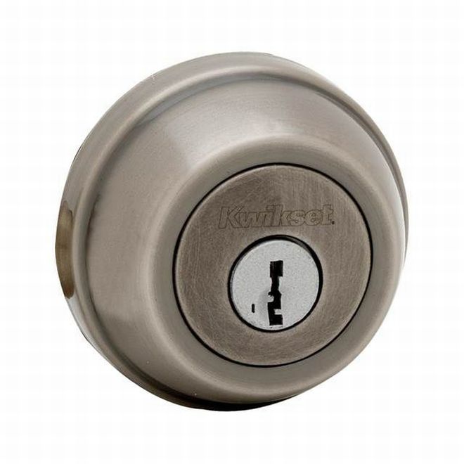 Kwikset 780 Single Cylinder Deadbolt with RCAL Latch and RCS Strike