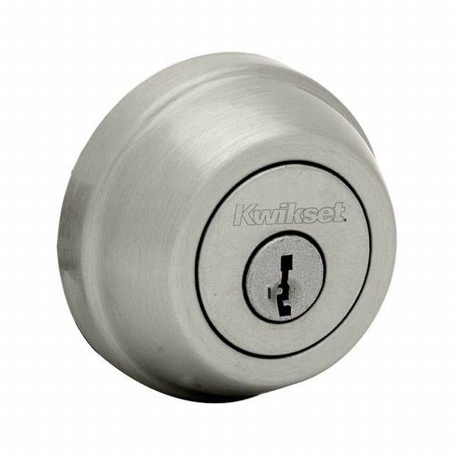 Kwikset 780 Single Cylinder Deadbolt with RCAL Latch and RCS Strike