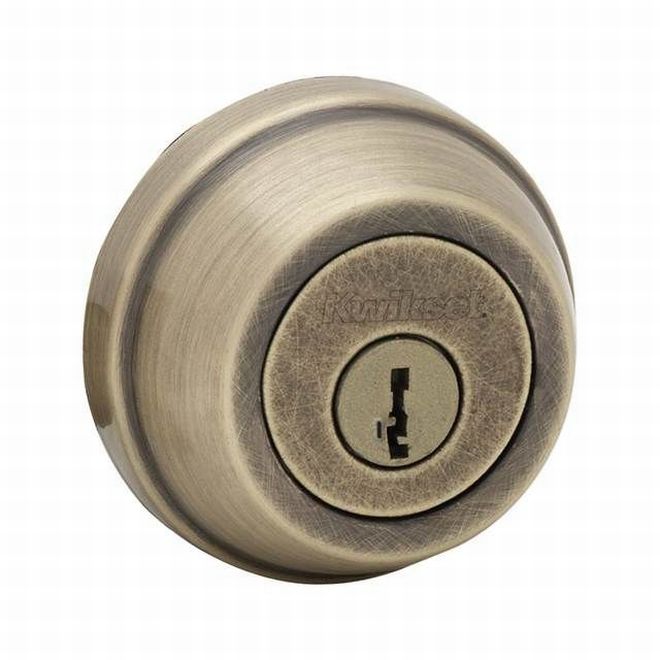 Kwikset 780 Single Cylinder Deadbolt with RCAL Latch and RCS Strike