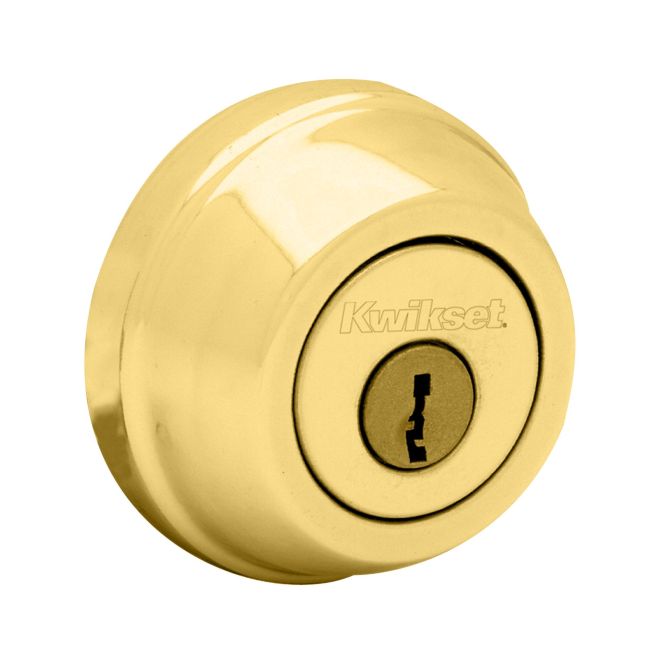 Kwikset 780 Single Cylinder Deadbolt with RCAL Latch and RCS Strike