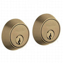 Baldwin 8011050 Contemporary 1-5/8" Double Cylinder Deadbolt Antique Brass Finish - NA - NA