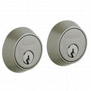 Baldwin 8011151 Contemporary 1-5/8" Double Cylinder Deadbolt Antique Nickel Finish - Antique Nickel - NA