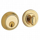 Baldwin 8031003 Traditional 1-5/8" Single Cylinder Deadbolt Lifetime Brass Finish - Lifetime Brass - NA