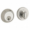 Baldwin 8031055 Traditional 1-5/8" Single Cylinder Deadbolt Lifetime Bright Nickel Finish - Lifetime Bright Nickel - NA