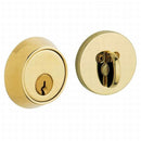 Baldwin 8041003 Contemporary 1-5/8" Single Cylinder Deadbolt Lifetime Brass Finish - Lifetime Brass - NA