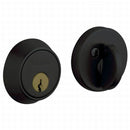 Baldwin 8041190 Contemporary 1-5/8" Single Cylinder Deadbolt Satin Black Finish - Satin Black - NA