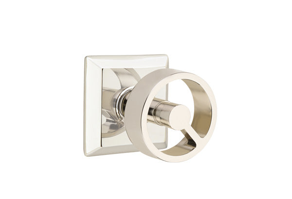 Emtek Concealed Fastener Spoke Knob with Quincy Rosette