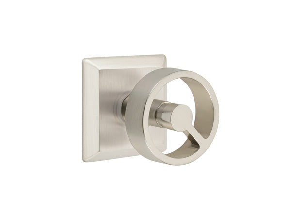 Emtek Concealed Fastener Spoke Knob with Quincy Rosette